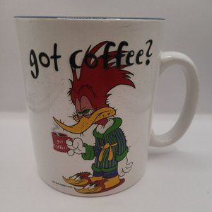 Vintage Woody Woodpecker Jumbo Mug Cup Universal Studios “Got coffee?” W. Lantz